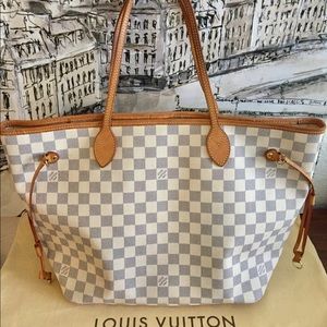 Sold out Louis Vuitton Neverfull MM Damier Azur